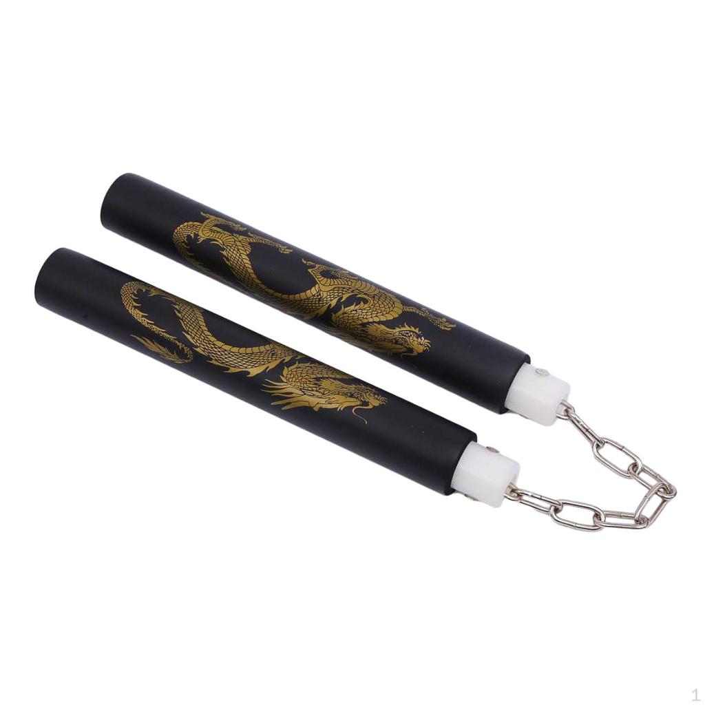 Пенные тренировочные нунчаки, китайские игрушки для занятий спортом, каратэ, красные