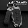 CNE1 Zinc Alloy Leather Car Key Cover Case Fob for Jeep Renegade Compass Cherokee Grand for Chrysler 300C Wrangler Car Accessories