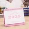 2025 Small Desk Calendar Standing Flip Desktop Calendar Monthly Planner Time Management Organizer for Home Office School