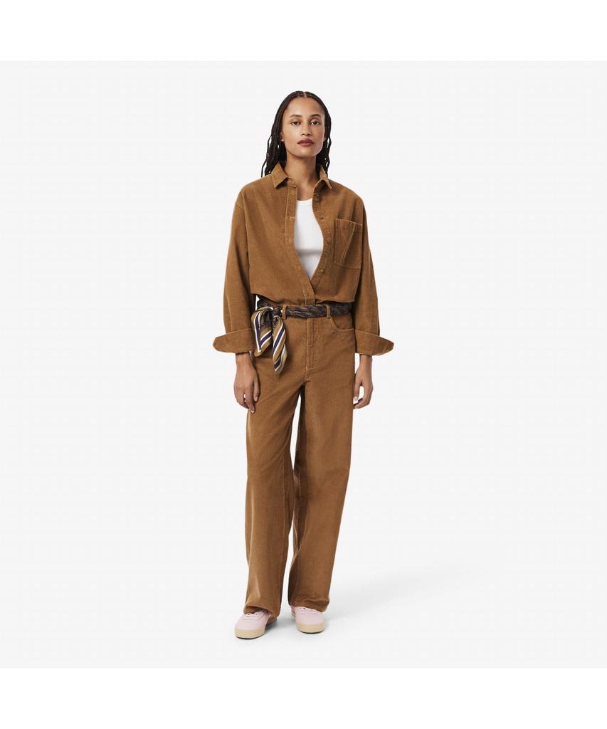 LACOSTE Women'S Corduroy Wide Pants Hf8429-55N Dpc