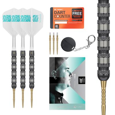 Target Дартс Rob Cross 95K Стальные наконечники Swiss Point Вольфрамовые дротики с K Flex 22G Voltage Player Edition Swiss Point K Flex Дартс Включает Swiss Point