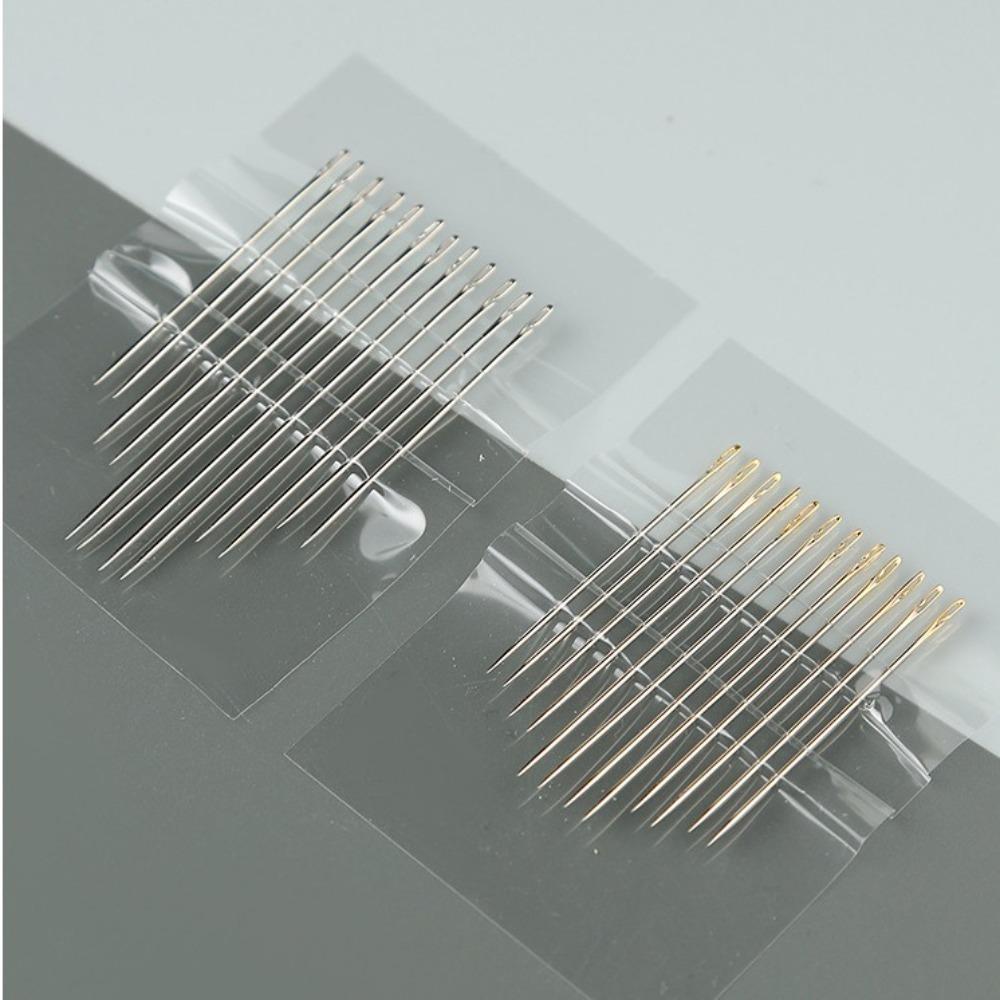Household Sewing Needles Storage Box Self Threading Needles Portable Large Eye Sewing Needles