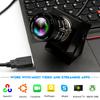 ELP USB Camera Global Shutter 1944P Webcam 50fps High Speed USB Camera 3x Manual Zoom Lens 5MP Webcam Computer Lightburn Motion Capture Face