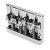 4 String Bass Bridge Fit for HiMass Zinc Alloy Rich Tone 0.75 Inch String Spacing Bass Bridge Replacement