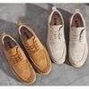 Модные мужские туфли в стиле ретро с матовым эффектом 2024 года, весна и осень, новый стиль, мужская мода, тренд, мужская обувь, повседневная обувь на шнуровке, мужская обувь