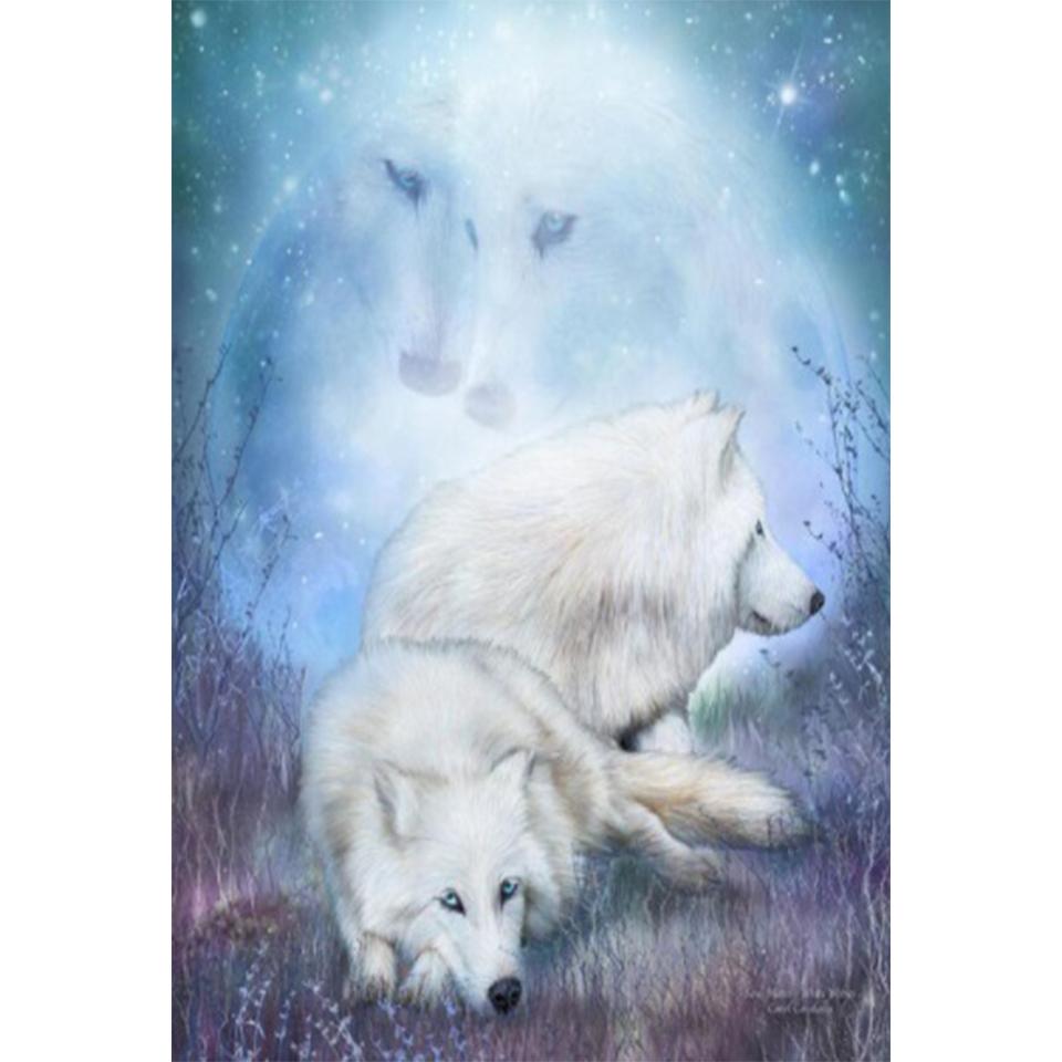 5D DIY алмазная живопись горный хрусталь животное полная алмазная вышивка волк художественная картина мозаика набор для вышивки крестом украшение дома подарок