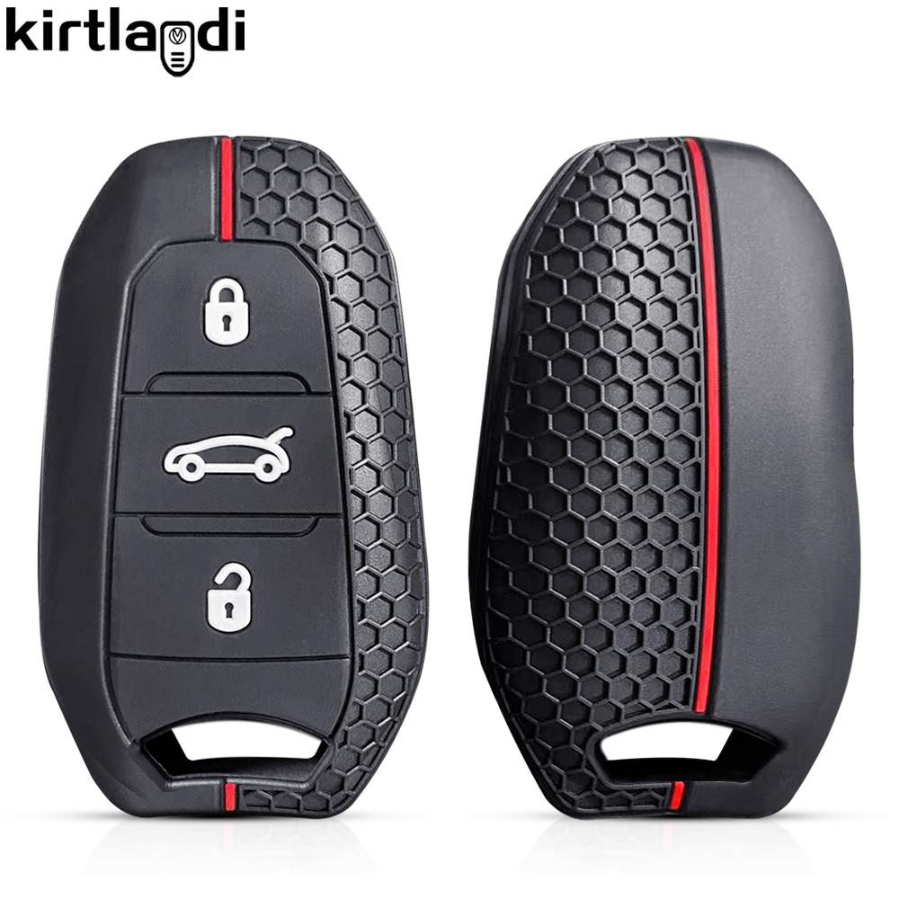 Силиконовый чехол-брелок для автомобильного ключа Citroen C3 C4 C5 Peugeot 207 208 3008 206 308 508 2008 407 5008 301