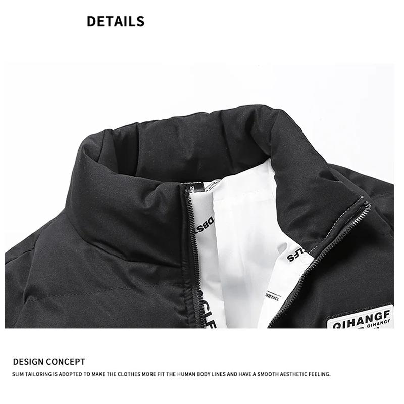 Осенне-зимние мужские хлопчатобумажные стеганые куртки, повседневное пальто с хлебом, мужская верхняя одежда, пуховые пальто