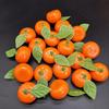 3.7 Cm In Diameter Artificial Orange 3.7*3.7*3.5cm