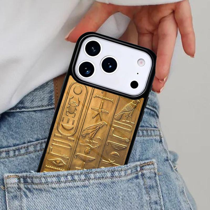 Sacred Eye of Horus Egypt Fresco Phone Case for iPhone 17ProMax 12 13 14 15 16e 17 Pro Max Plus Air Cover