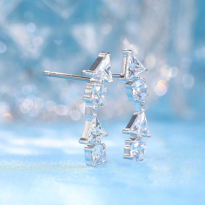 Limerencia Pure Chita Earrings Medical Titanium Earrings Compatible with Metal Allergies Leaving the Second Piercing On 1 Pair for Sensitive Ears