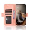 Wallet Case for Moto G67 5G - Leather/PU, Pink, With Card Holder