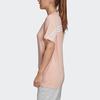 Adidas T Shirts Women's Hazy Coral Powder Crew Neck Moderate Straight Fit GH3800