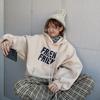 Oversized Korean Retro Hoodies Women Vintage Casual Hooded Sweatshirts Thicken Warm Velvet Top Harajuku Pullover Autumn