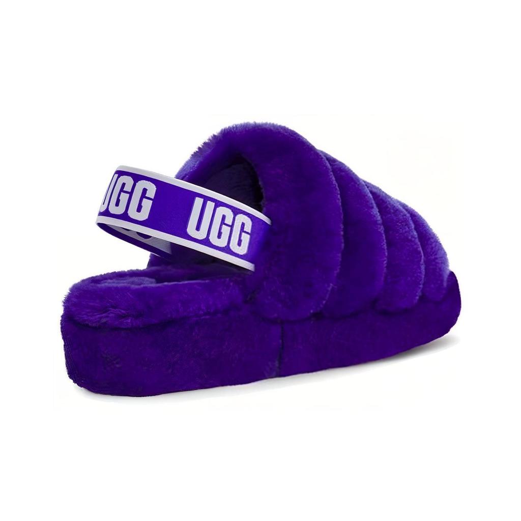 UGG Fluff Yeah Шлепанцы Минималистичные Толстая Подошва Фиолетовые Женские 1095119-VNGH