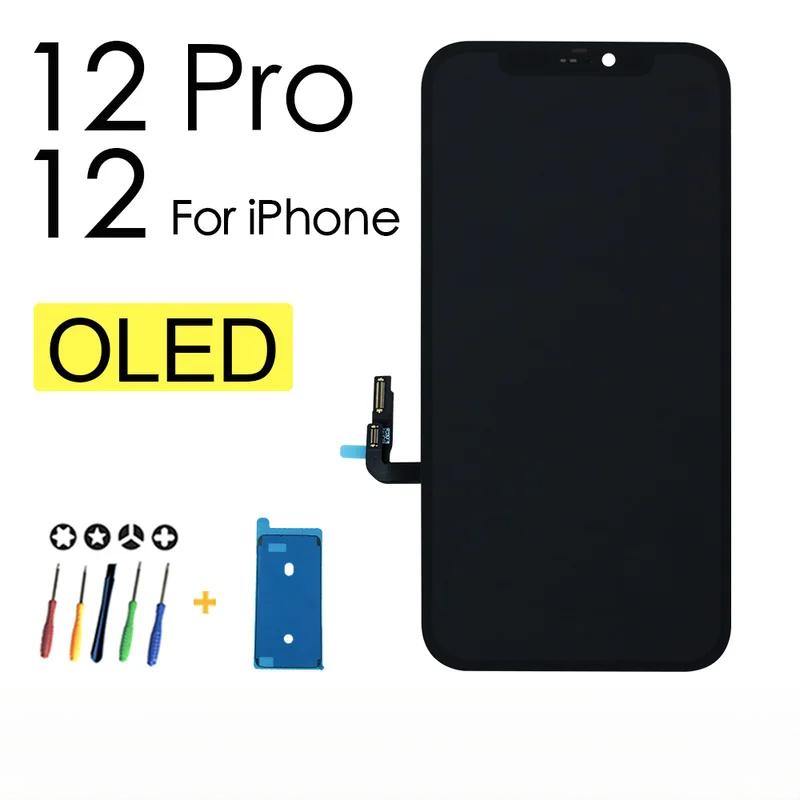 ЖК-дисплей для iPhone 12 Pro, сенсорный экран, замена заводского ЖК-дисплея