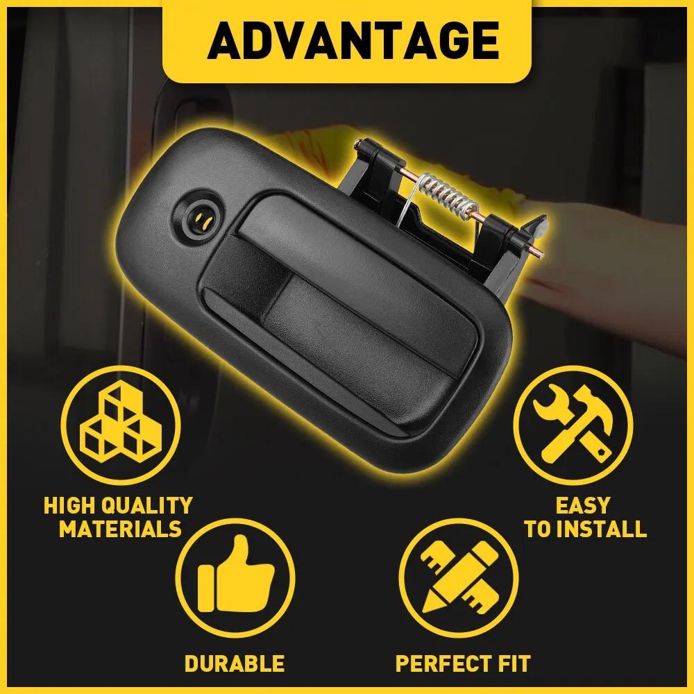 Replacement Exterior Sliding Door Handle RH Side Door Handle With Key Hole Compatible For Express 1500 2500 3500 Van Replace 15739871 Accessories