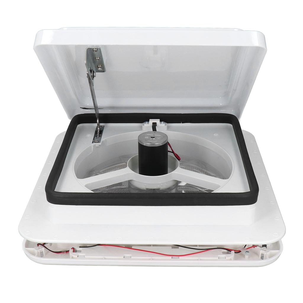 RV Roof Vent Fan 12V 3.6W Reversible Exhuast Fan Air Ventilation Ceiling Fan with Light for Boat