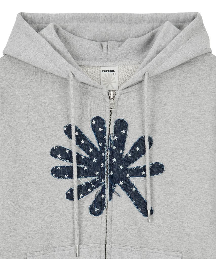 Худи с молнией Dandel Dd Symbol Applique (серый)
