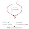 Clavicle Chain Rice Beaded Chain Christmas Tree Cartoon Pendant Choker Christmas Necklace  Festival