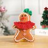 Плюшевая кукла пряничный человечек, мягкая подушка для рождественского декора, сидящая, стоящая, подвесная пряничная игрушка для украшения праздничной вечеринки