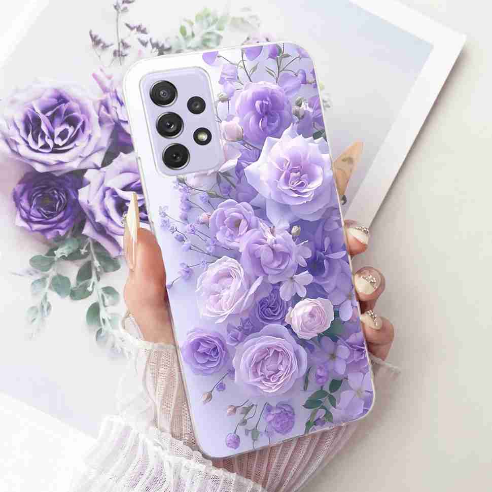For Samsung A72 Case SM-A725F Fundas Soft Silicone Luxury Painted Cover Cases For Samsung Galaxy A72 Casing Bumper