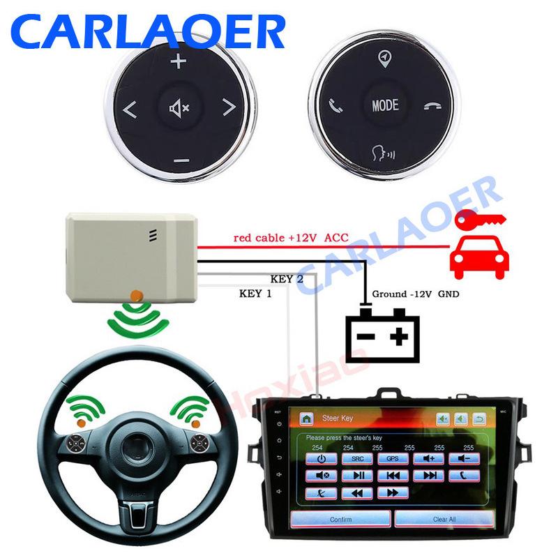 Universal Car steering wheel remote control Controller 10 Key Music Wireless DVD GPS Navigation Radio Remote Control Buttons