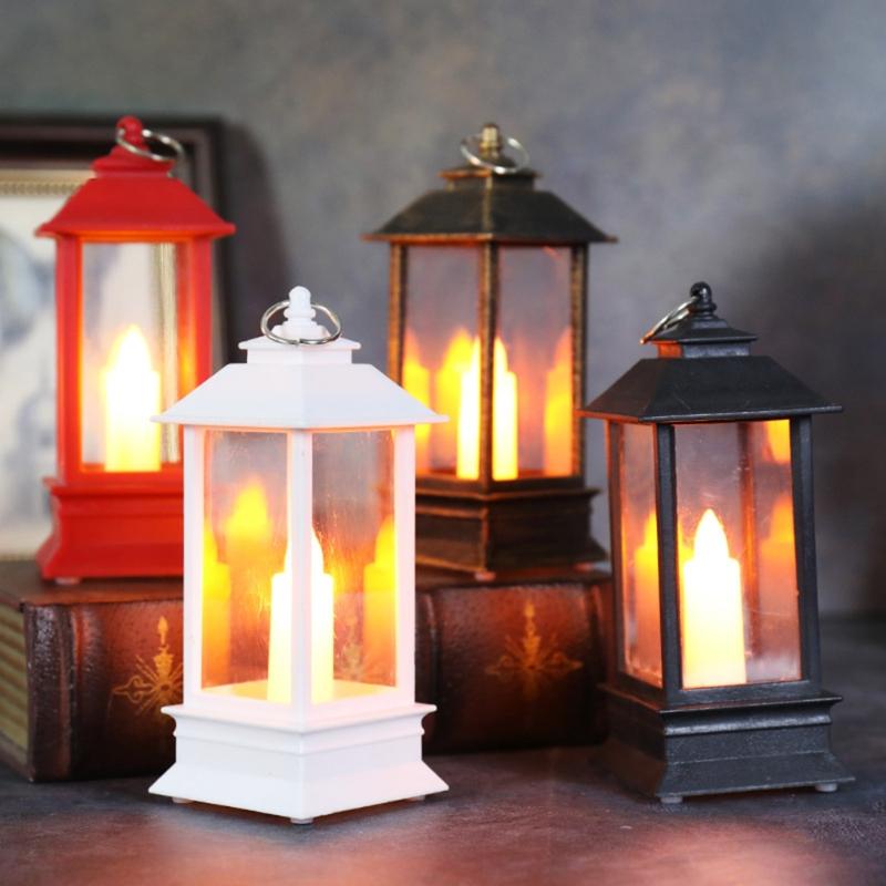 Lanterns Decorative Simulation Candle Lantern Holders Wind Lamp Craft Gifts Fireplace Romantic Table Night Lighting