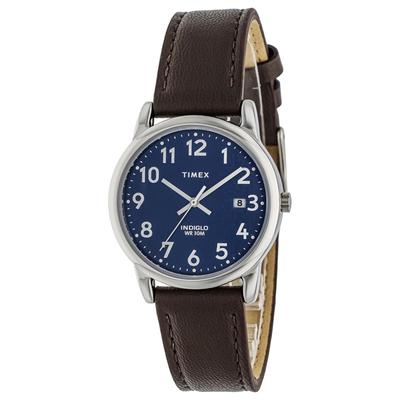 Унисекс кварцевые часы TIMEX Easy Reader, нержавеющая сталь с телячьей кожей, TW2V75200 [Параллельный импорт]