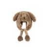 Kawaii Movable Puppy Ears Hat Cartoon Woolen Hat Solid Color Warm Cap  Outdoor