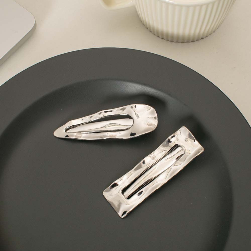 Headwear Bump Irregular Side Bangs Hair Clips Punk Hair Clips Fix Fringe Barrette Metal Hair Pins