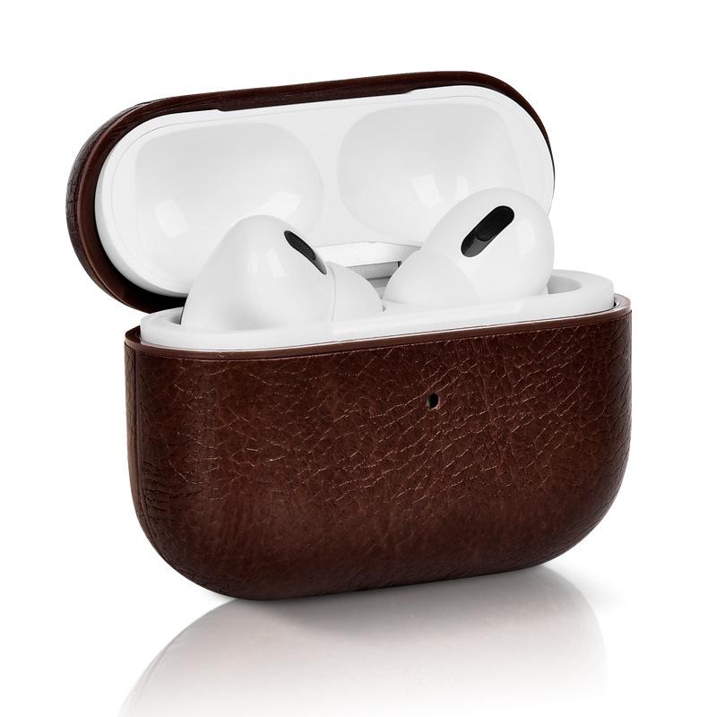 Кожаный защитный чехол для Apple AirPods 2/3/4/Pro2 — доступен в четырех цветах