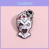 Креативная новая серия Хэллоуина Брошь Клоун Ужас Декоративный Череп Металлический значок