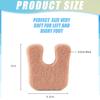 24Pcs U-Shaped Felt Callus Pads Self-Stick Adhesive Soft Pad Foot Cushions Set