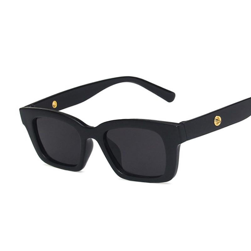 Новые прямоугольные винтажные солнцезащитные очки «кошачий глаз», брендовые дизайнерские очки в стиле ретро, ​​прозрачные зеленые солнцезащитные очки, женские очки