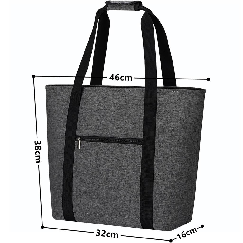 GhvyenntteS Cooler Large Eco Bag with Shopping Food Thermal Cold Perfect for Outdoor Bag, Capacity, Foldable, Zipper, Lightweight, Bag, Storage,