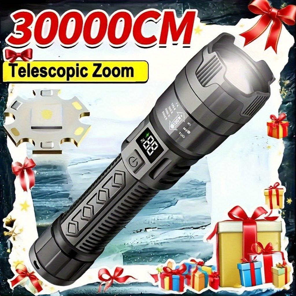 Сверхъяркий перезаряжаемый светодиодный фонарик с регулируемым фокусным расстоянием и легким дизайном, подходит для активного отдыха, кемпинга, рыбалки, пеших прогулок, исследований