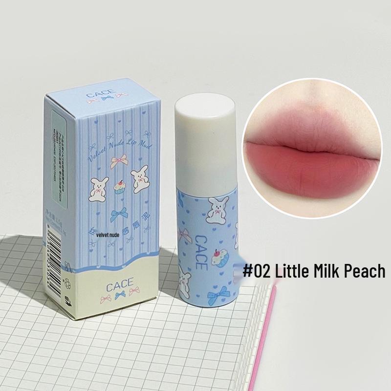 CACE Velvet Nude Matte Lip Mud: Natural, Brightening Lip Gloss for a Bare-Faced Look