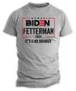 Joe Biden Funny T-shirt Biden Fetterman 2024 Shirt It's A No Brainer Trump 2024