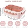 1 шт. Bento Box для взрослых, ланч-бокс, контейнеры для взрослых мужчин и женщин с 3 отделениями с ложкой