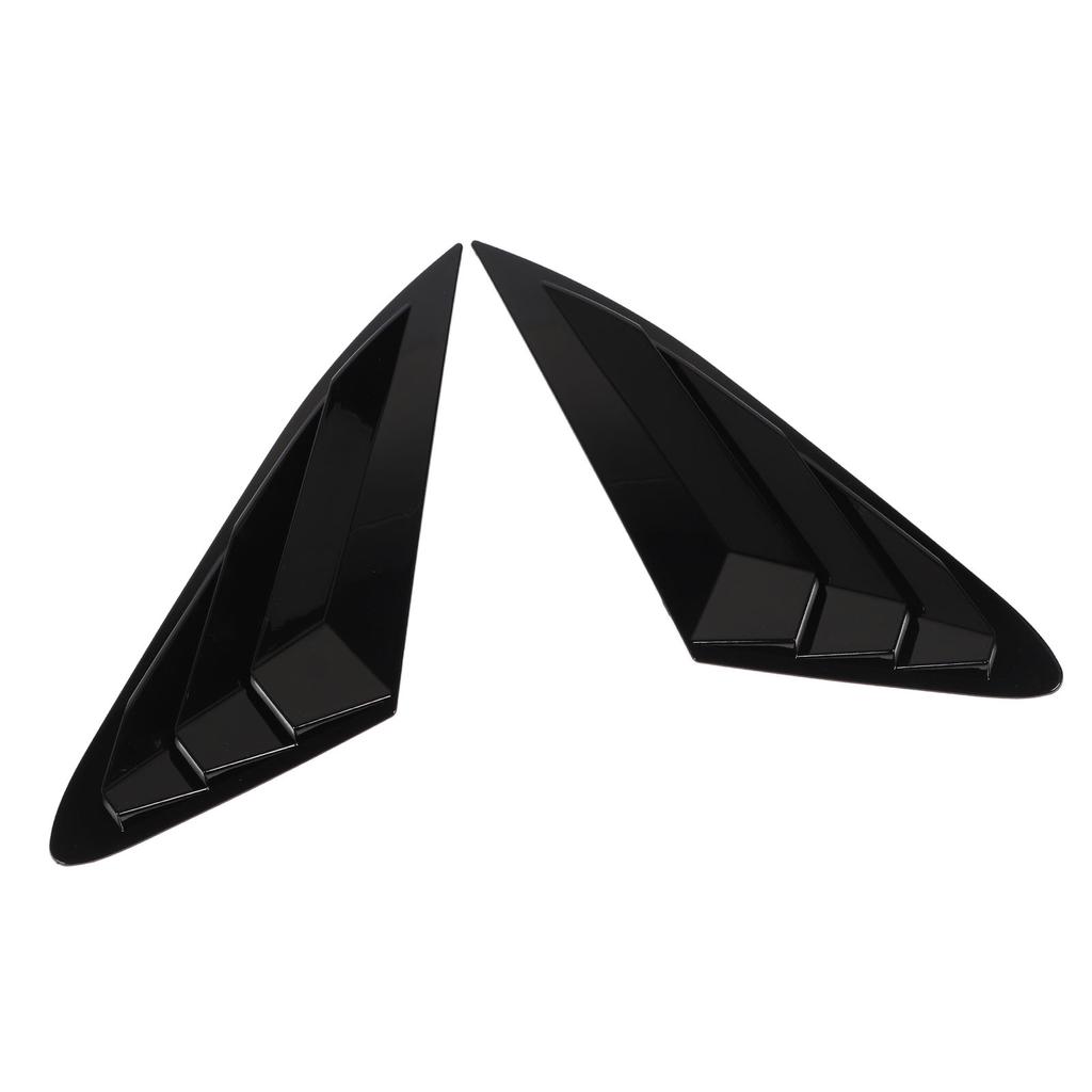 2PCS Rear Side Window Louver Gloss Black Sporty Look Scratch Resistant Replacement for Kia K5 LX LXS GT 2020 To 2024
