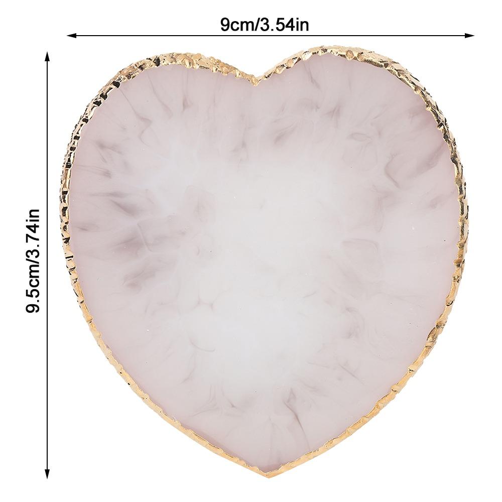 Gold Edge Resin Nail Plate Resin Nail Mixing Palette Delicate Painting Tray For Nail Art
