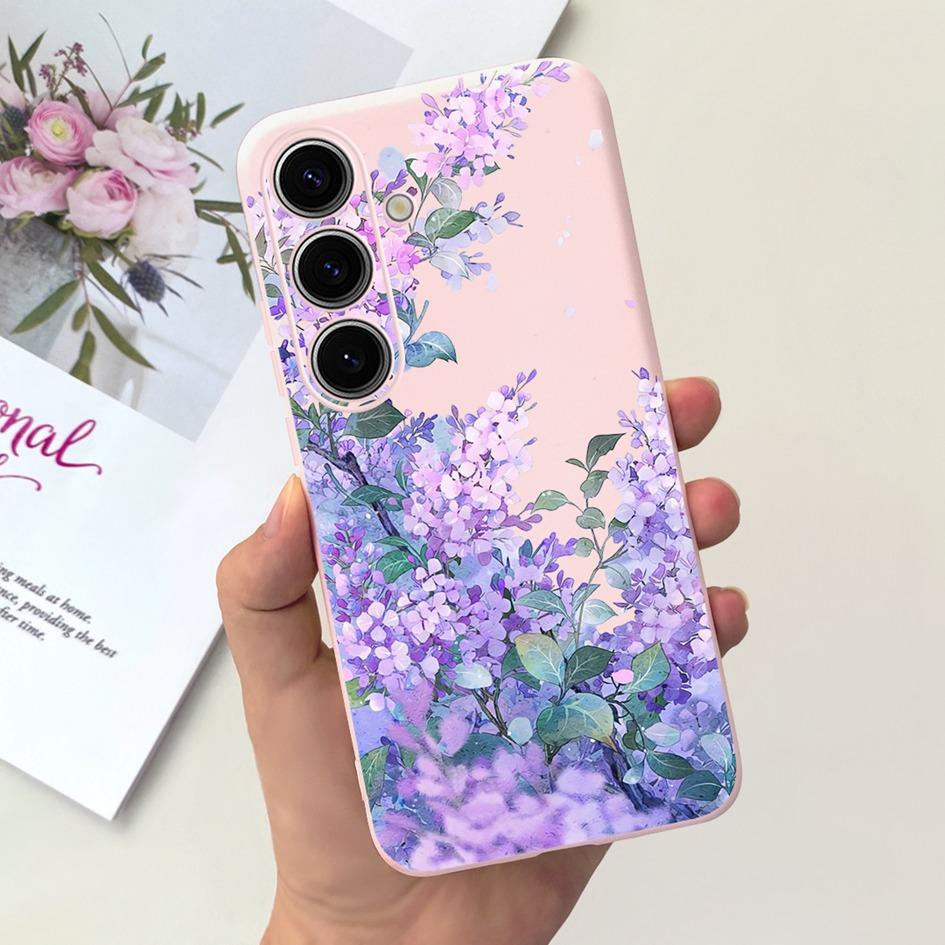 Чехол для Samsung Galaxy S24 Plus Милый Желтый Утенок Астронавт Матовый Силиконовый Мягкий Чехол для Samsung S 24 S24 Ultra S24+ 5G Funda