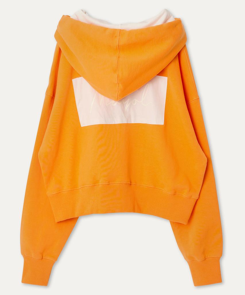 Худи Color Block_Апельсиновая корка
