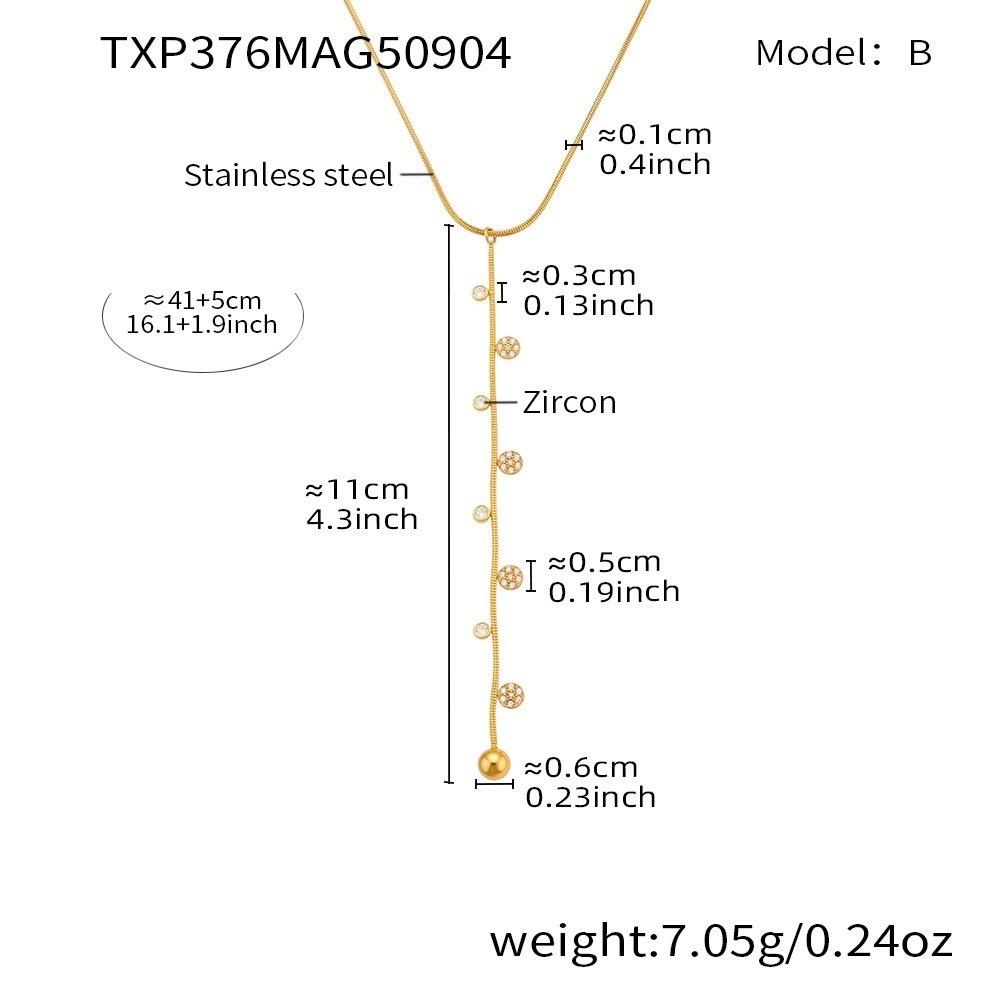 Elegant Y Chain Necklace Bracelet Choker Necklace Fashion Zircon Necklace Women Jewelry