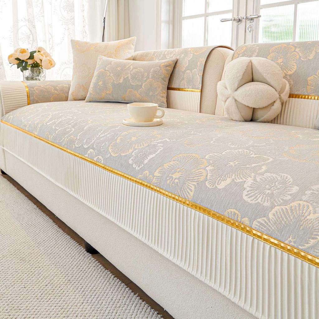 2025 Универсальная шенилловая подушка для дивана - Нескользящая, Четыре сезона, Высококачественный чехол для диванов прямой расстановки