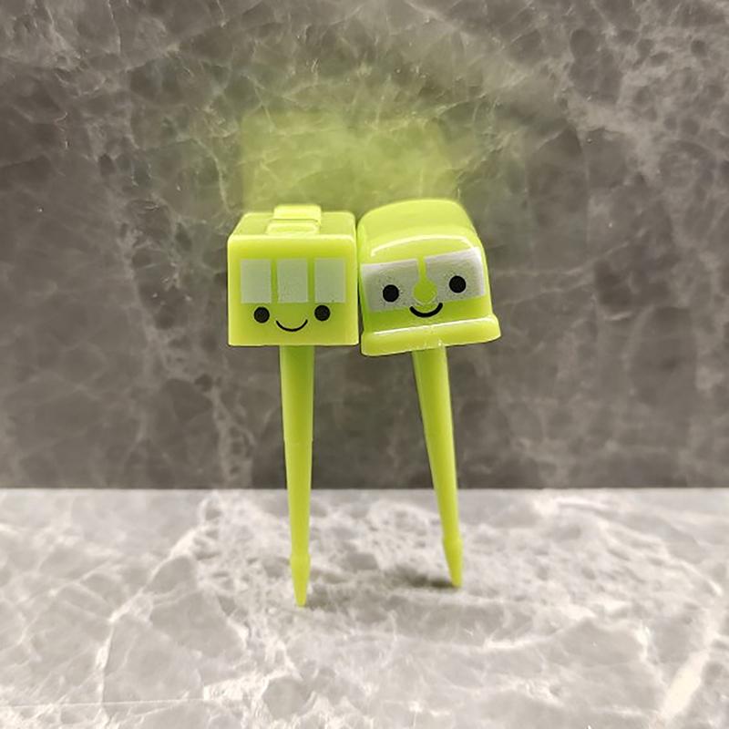 Мультяшная фруктовая вилка, зубочистки, милые животные, выбор еды, мини-ланч-бокс, украшение, детский инструмент для пищевых добавок