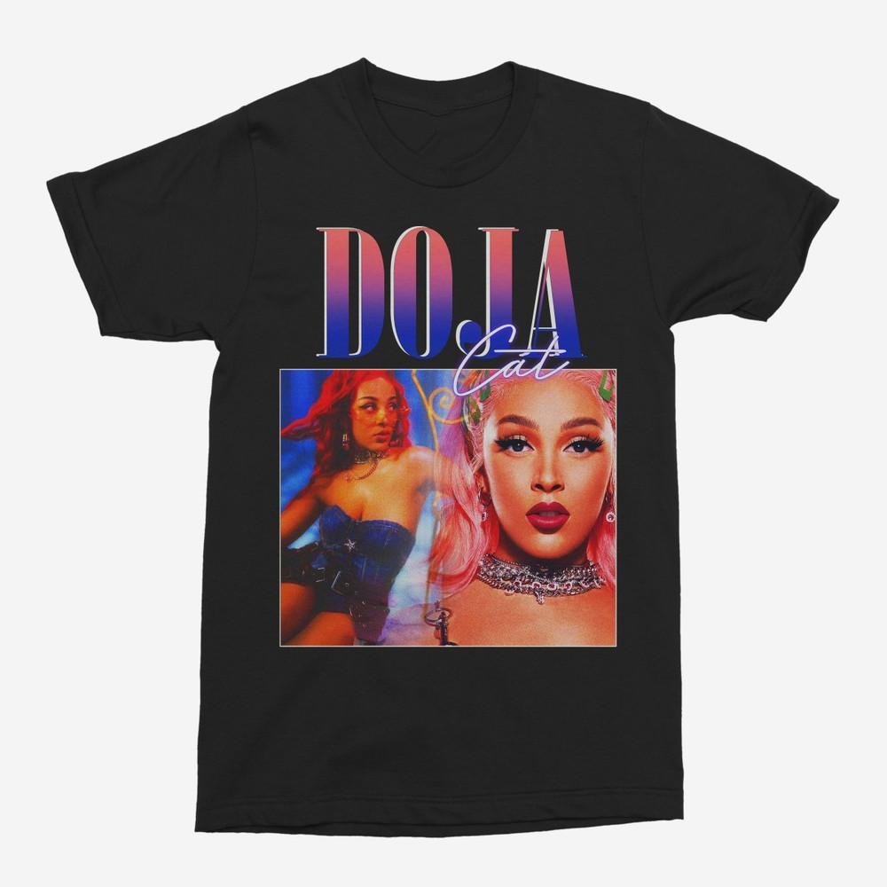 Футболка с изображением певицы Doja Cat Женская и мужская Все размеры S M L 234XL Унисекс Футболка
