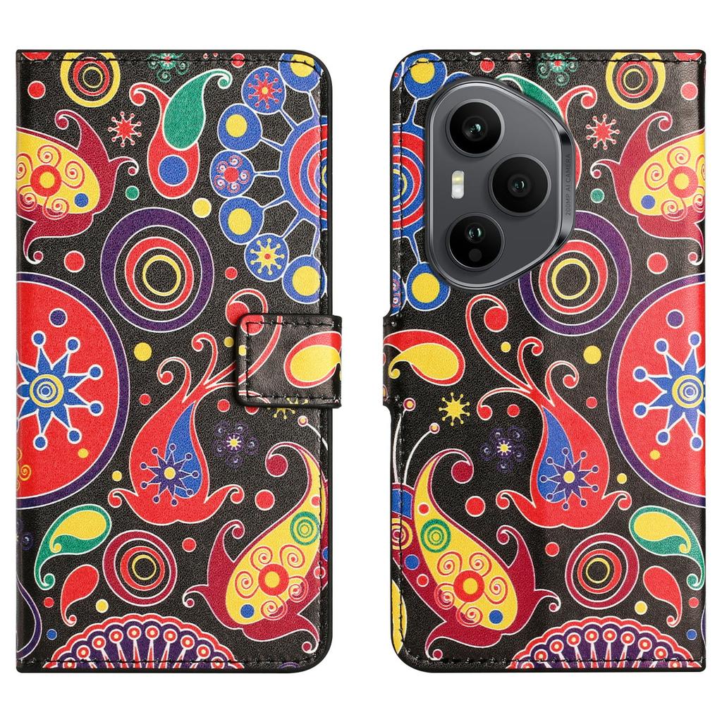 For Honor 400 Pro 5G (Глобальный) Чехол с принтом, кошелек из ПУ кожи, чехол для телефона