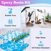 17,6 унций/10,4 унции прозрачной эпоксидной смолы набор для литья и покрытия для столешниц River Art Литейная смола ювелирные изделия проекты DIY художественная живопись